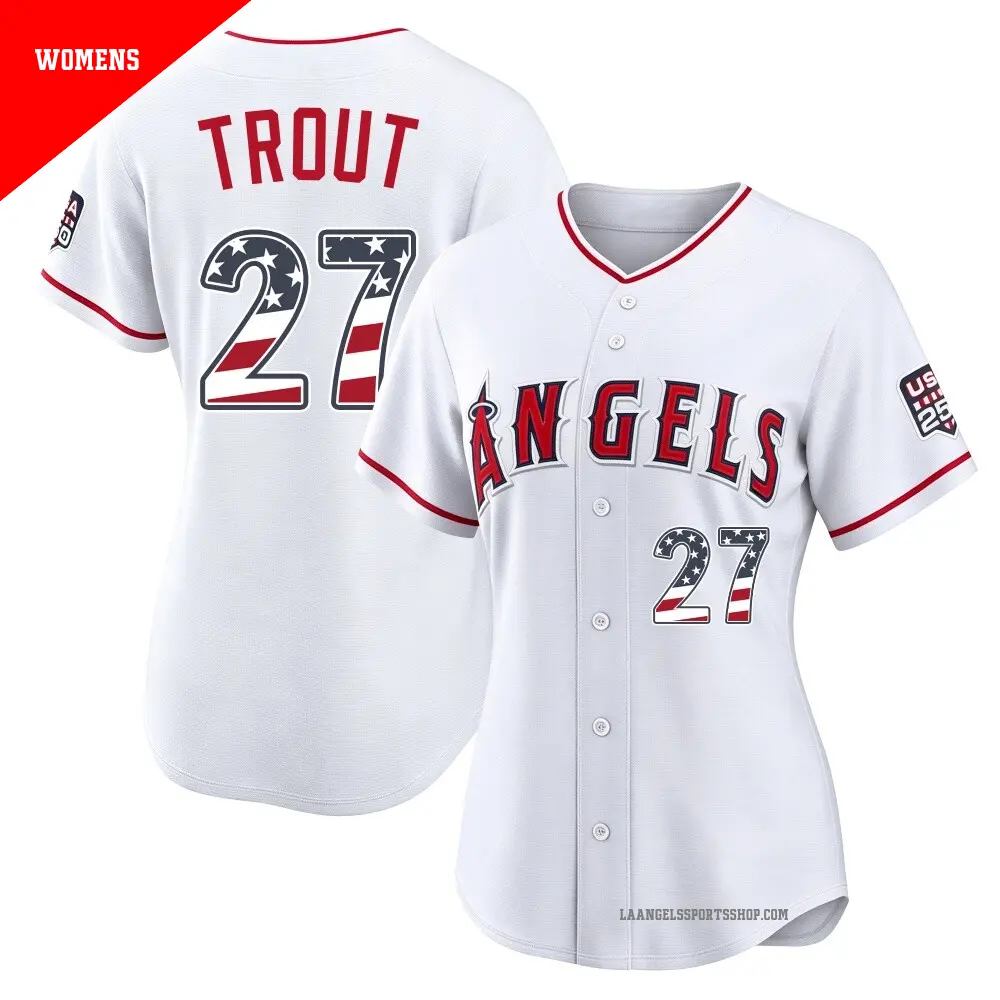 Men's #27 Mike Trout Los Angeles Angels Black Replica Fashion Out