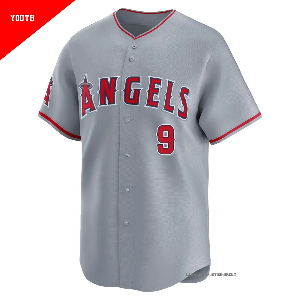 【中古】Los Angeles Angels 応援ユニフォーム 2XL グレー Youth #9 Zach Neto Los Angeles Angels Gray Limited Away Jersey